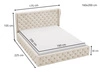 Polsterbett mit Bettkasten und Lattenrost 160x200 Kingston Dunkelblau