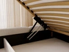 Polsterbett mit Bettkasten und Bettrost 200x200 Sweet Low Beige